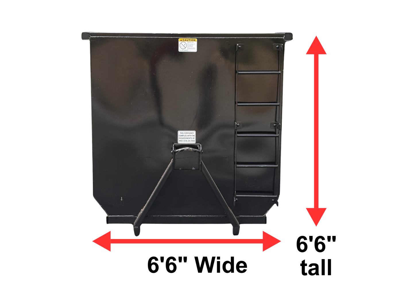 15-yard bin side view