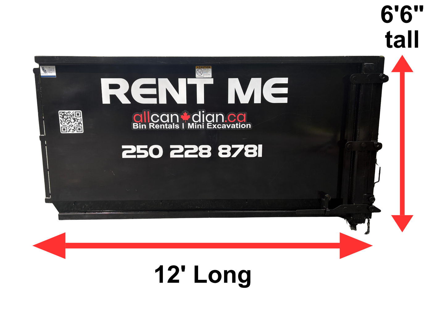 20-yard bin front view