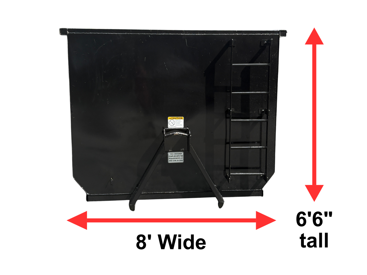 20-yard bin side view