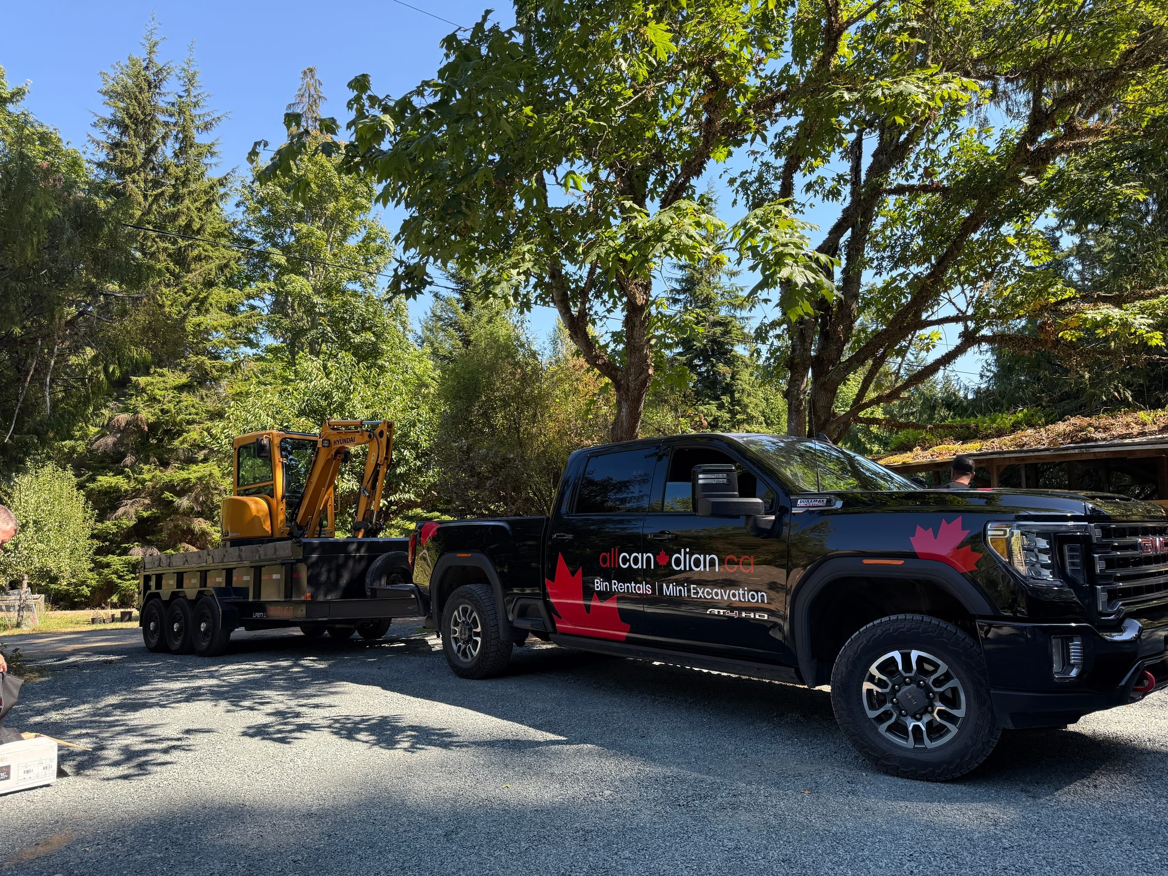 Gravel delivery for driveway refresh in Parksville BC